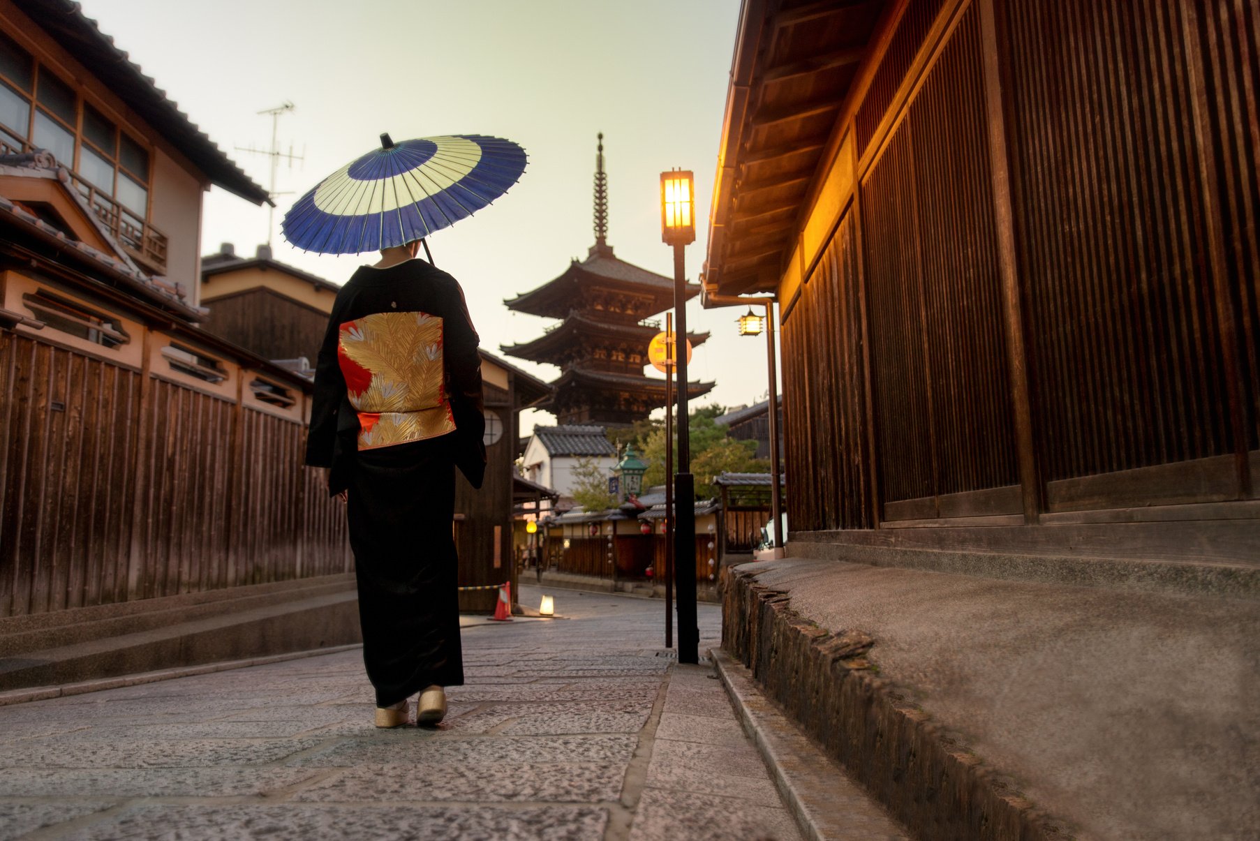 Asian Woman with Kimono  